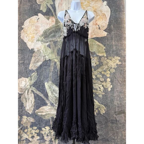 New Free People Secret Garden Maxi Top Size Small. - Picture 4 of 11